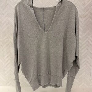 Beyond Yoga Heather Gray Hooded Pullover - Small - Nordstrom